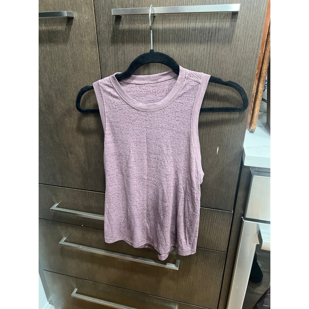 Lululemon Uncovered Tall Tank purple women's 4